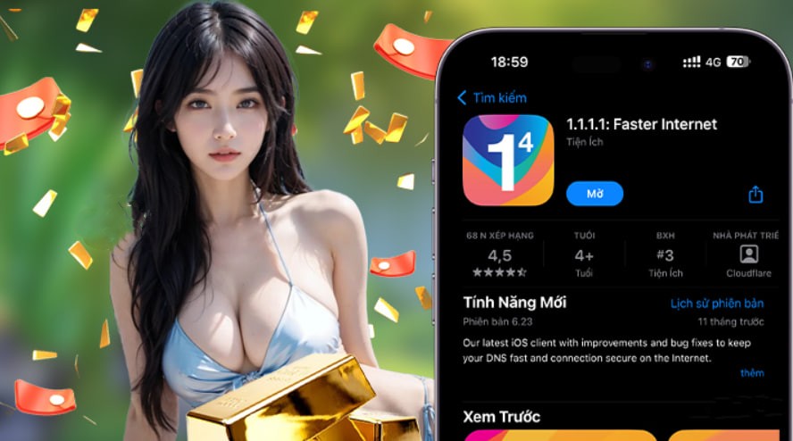 Hình ảnh quảng cáo của ngatvip hiển thị nền tảng và các lợi ích